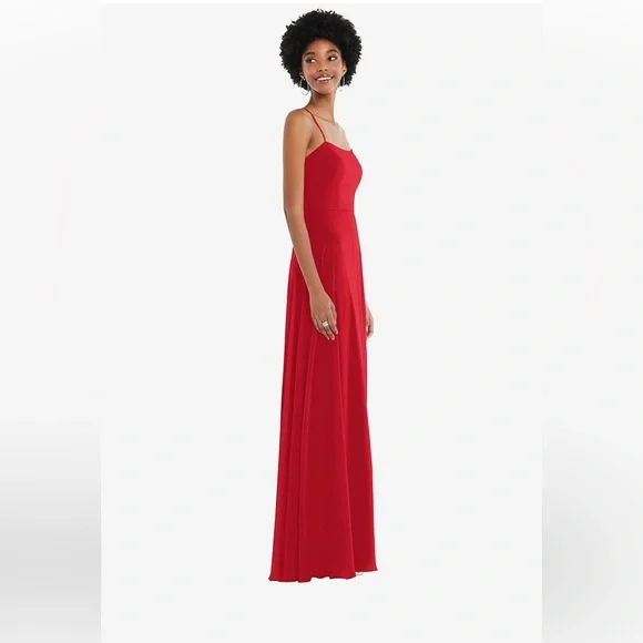 Dessy Group Scoop Neck Convertible Tie-strap Maxi Dress - Picture 2 of 4